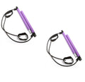 Yoga Crossfit Resistance Bands Exerciser Pull Rope Portable Gym Workout Pilates Bar Trainer Elastic Bands